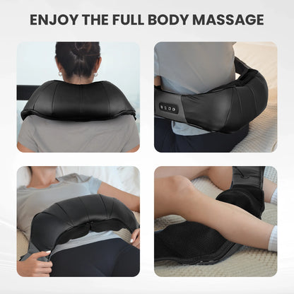 Revitalize Your Relaxation: Cordless Neck & Back Massager with Heat - 4D Shiatsu Relief for Ultimate Comfort, Perfect Gift for Parents!