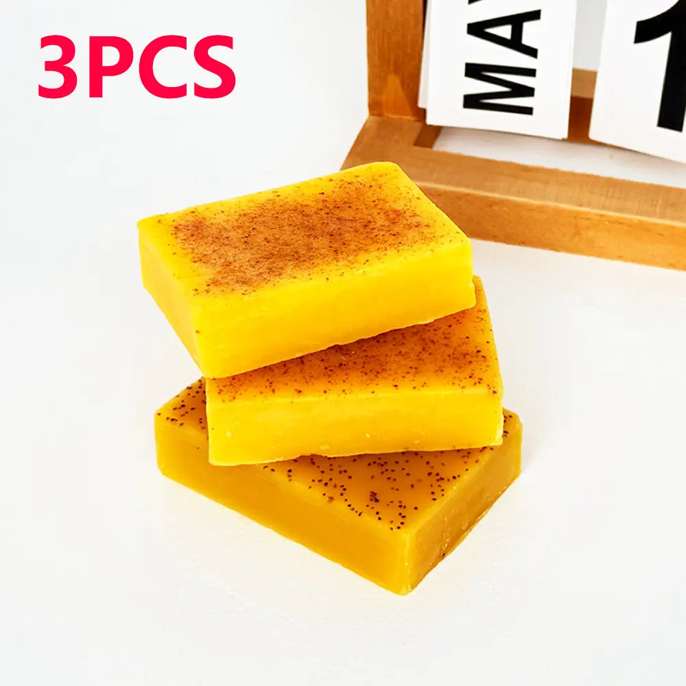 Revitalize Your Skin with Our 3PCS Turmeric Soap Set - Deep Cleansing & Moisturizing for All Skin Types