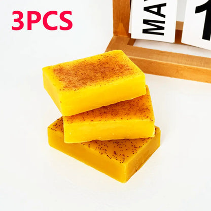 Revitalize Your Skin with Our 3PCS Turmeric Soap Set - Deep Cleansing & Moisturizing for All Skin Types