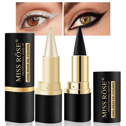 Elevate Your Eye Makeup with Our Long-Lasting Waterproof Silver Gel Eyeliner Pencils - Perfect for Halloween and Everyday Glam!
