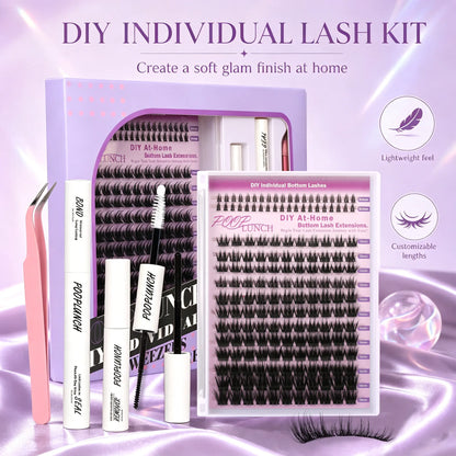 Elevate Your Look with Our DIY Bottom Lash Cluster Kit for a Soft Glam Finish - Perfect for Everyday Wear and Halloween Makeup!