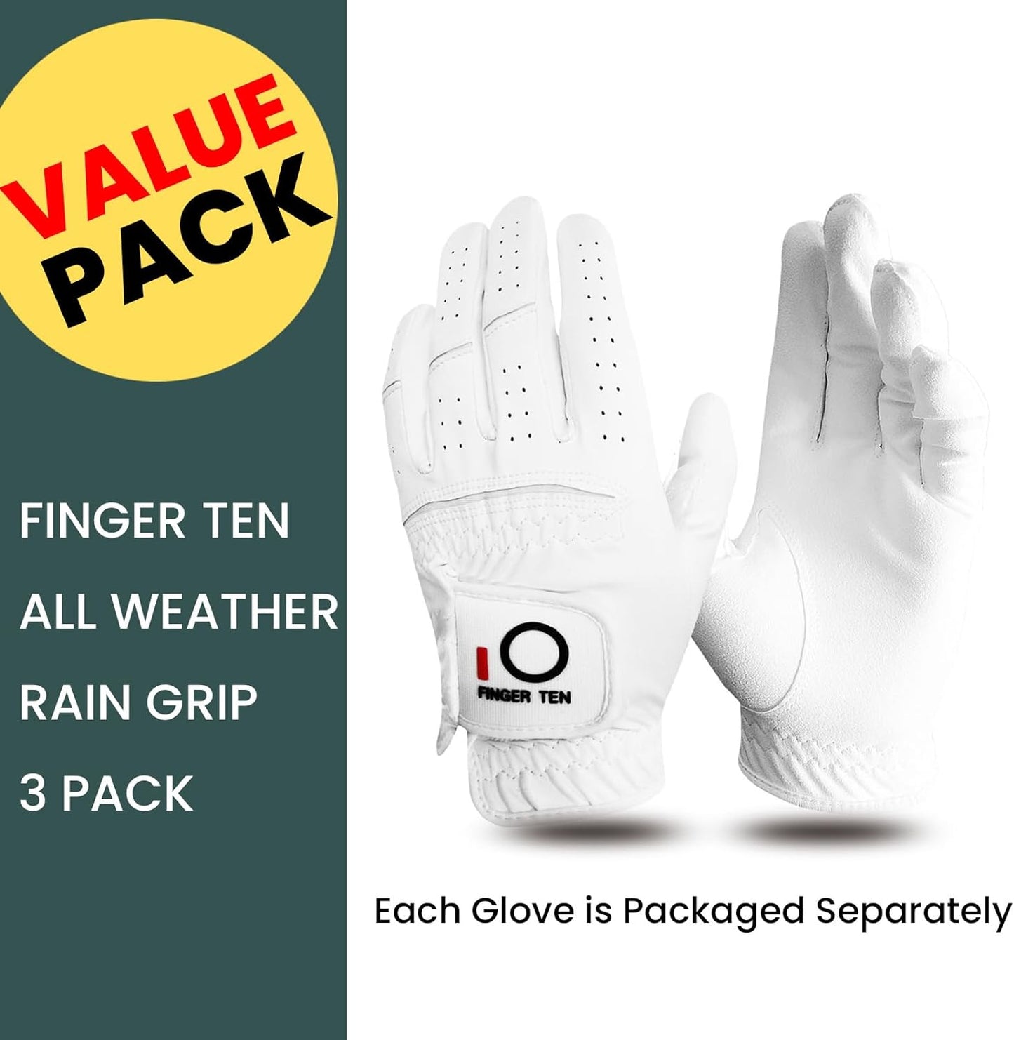 Unleash Your Game with All Weather Grip Golf Gloves - Premium 3 Pack for Right-Handed Golfers, Perfect for Any Condition!