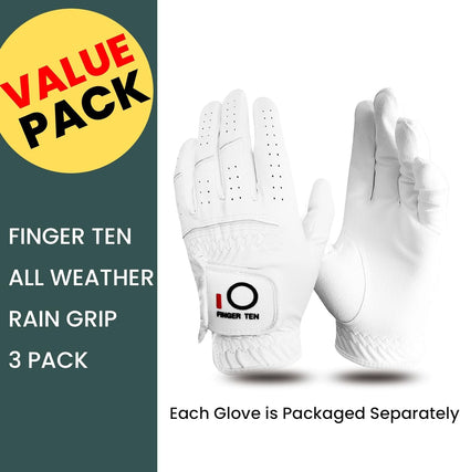 Unleash Your Game with All Weather Grip Golf Gloves - Premium 3 Pack for Right-Handed Golfers, Perfect for Any Condition!