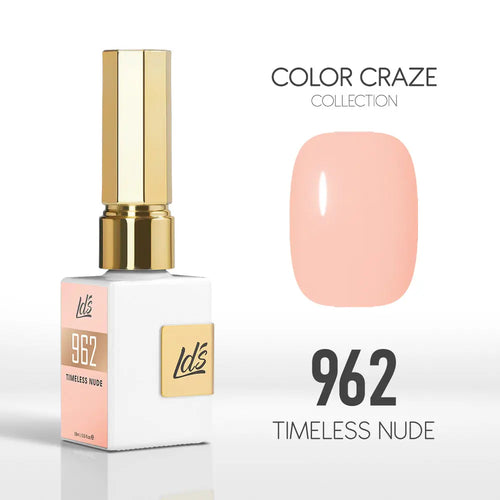 Elevate Your Nail Game with LDS Color Craze Gel Nail Polish in Timeless Nude - 0.5Oz