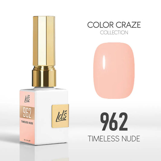 Elevate Your Nail Game with LDS Color Craze Gel Nail Polish in Timeless Nude - 0.5Oz