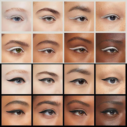 Elevate Your Eye Makeup with Our Long-Lasting Waterproof Silver Gel Eyeliner Pencils - Perfect for Halloween and Everyday Glam!