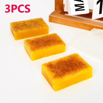 Revitalize Your Skin with Our 3PCS Turmeric Soap Set - Deep Cleansing & Moisturizing for All Skin Types