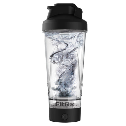 Elevate Your Hydration Game with the FitRx Sport Mixer Electric Shaker Bottle - 24oz Rechargeable Power in Sleek Black