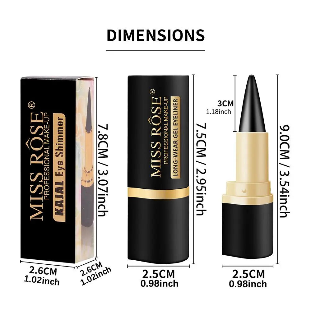 Elevate Your Eye Makeup with Our Long-Lasting Waterproof Silver Gel Eyeliner Pencils - Perfect for Halloween and Everyday Glam!