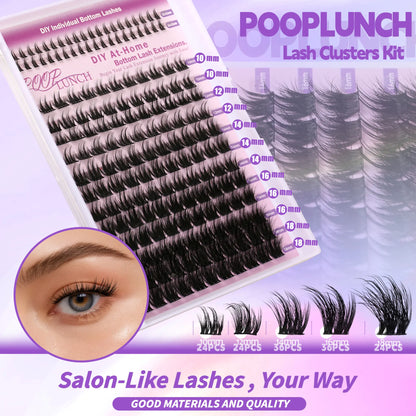 Elevate Your Look with Our DIY Bottom Lash Cluster Kit for a Soft Glam Finish - Perfect for Everyday Wear and Halloween Makeup!