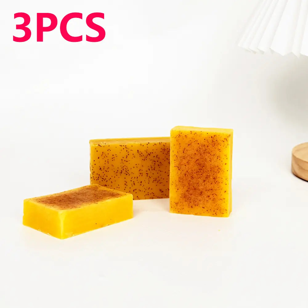 Revitalize Your Skin with Our 3PCS Turmeric Soap Set - Deep Cleansing & Moisturizing for All Skin Types