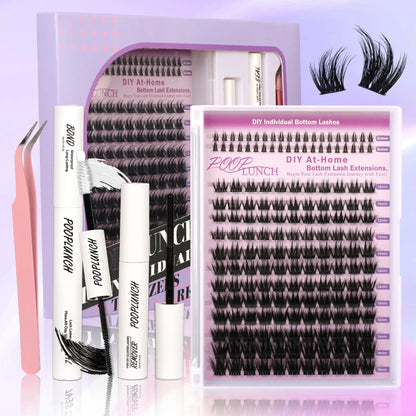 Elevate Your Look with Our DIY Bottom Lash Cluster Kit for a Soft Glam Finish - Perfect for Everyday Wear and Halloween Makeup!
