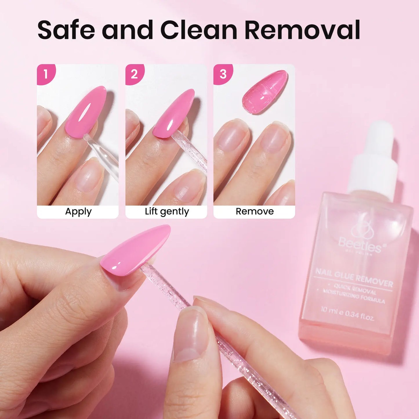 Transform Your Nails with the Beetles Tipex Lite Instant Apex Nail Tips Kit – 192 Full Cover Clear Nails, Mini UV Lamp, and All Essentials Included!