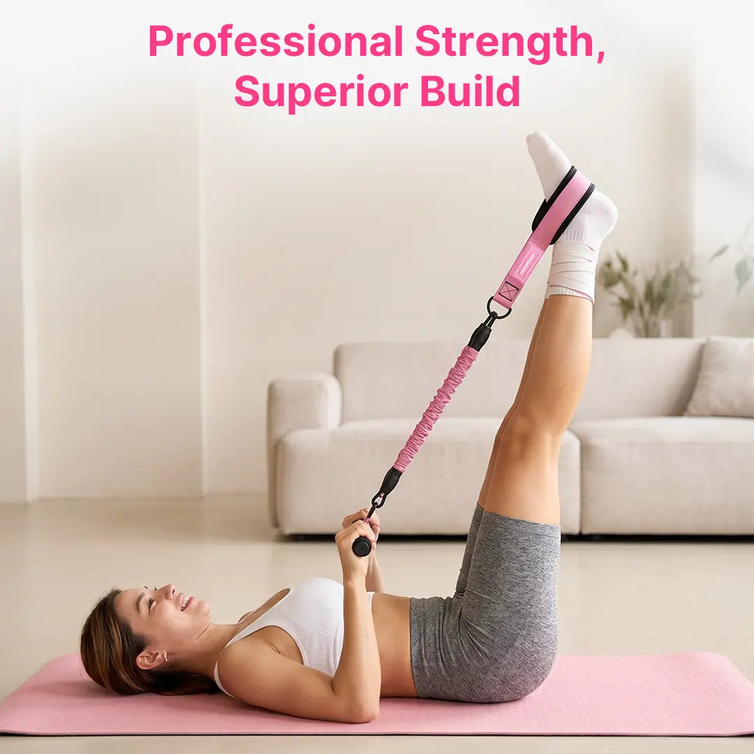 Elevate Your Workout with the MANUEKLEAR Upgraded Multifunctional 3-Tube Pedal Resistance Bands - Adjustable Tension Ropes for Total Body Training at Home