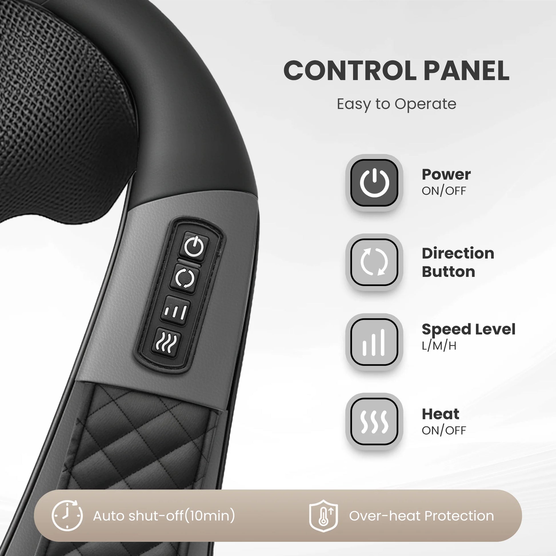 Revitalize Your Relaxation: Cordless Neck & Back Massager with Heat - 4D Shiatsu Relief for Ultimate Comfort, Perfect Gift for Parents!